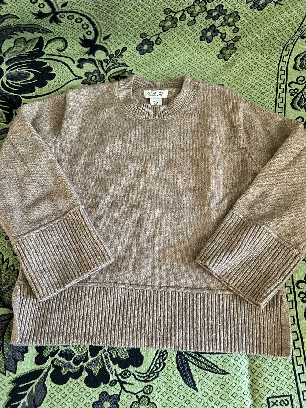 Rachel Zoe Taupe Crewneck Sweater